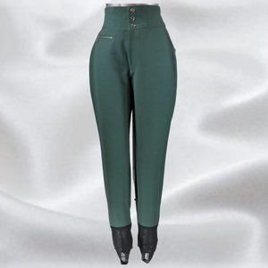 BOGNER Green Stirrup Ski Pants in Size 26"